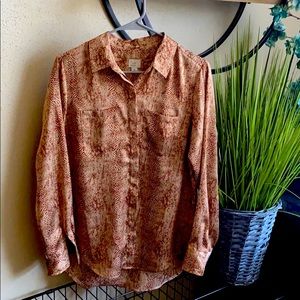 Ladies poly/satin feel blouse